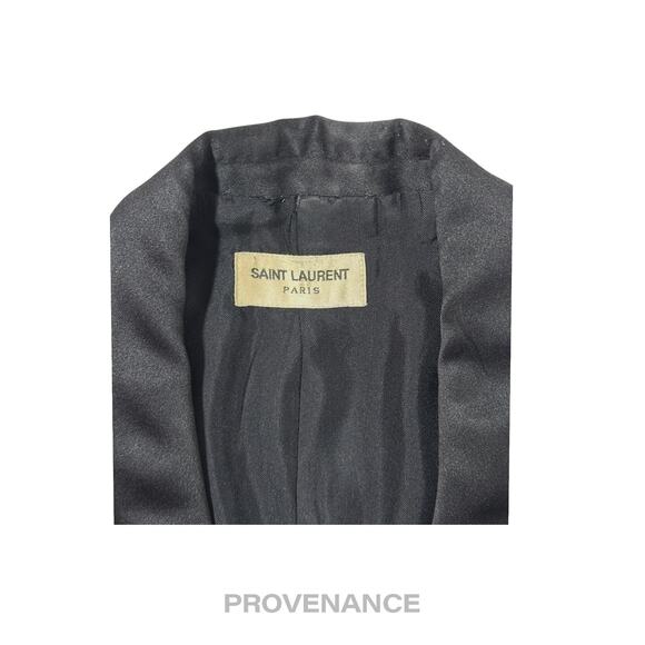 🔴 Saint Laurent Paris SLP Destroyed Tuxedo Dinner Jacket 44 - Picture 4 of 16